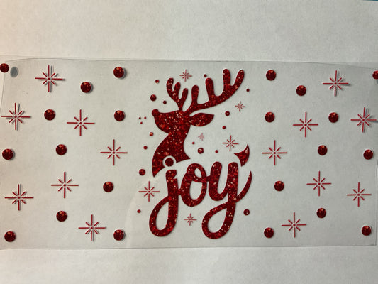 3C - Joy Reindeer Christmas - UV DTF