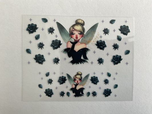 Fairy Black Roses - Tumbler Keychain Wrap