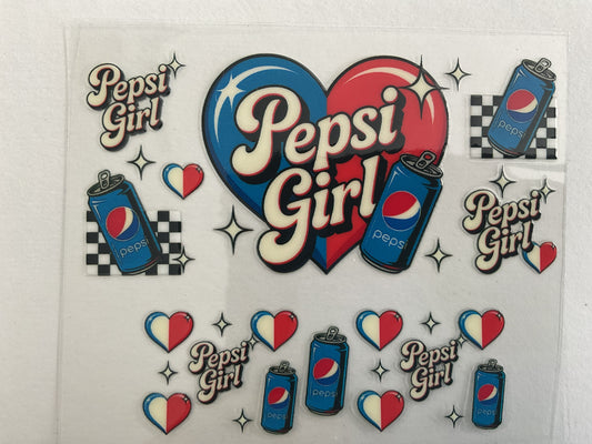 Pepsi Girl - Tumbler Keychain Wrap