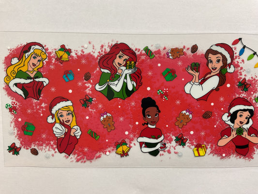 34C - Christmas Princesses - Tumbler Wrap