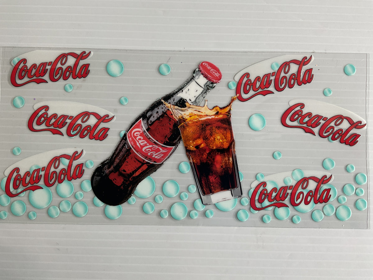 Cola Glass Bottle Bubbles - UV DTF