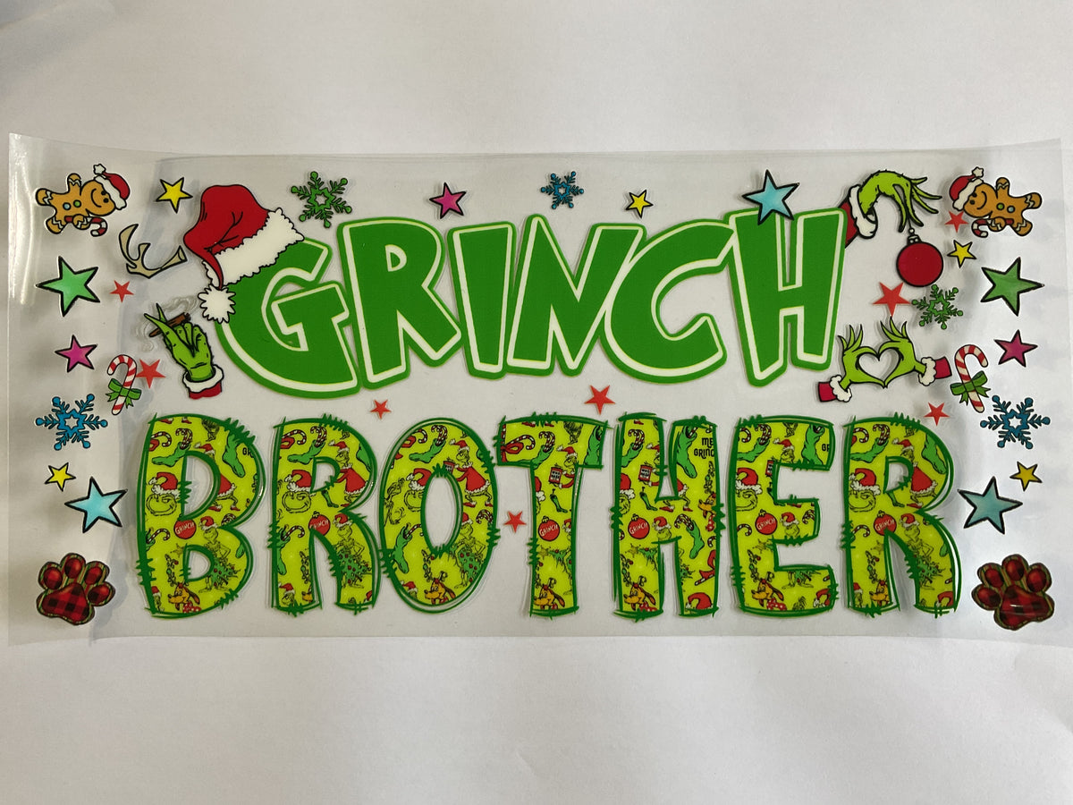 Christmas Grinch Brother - UV DTF