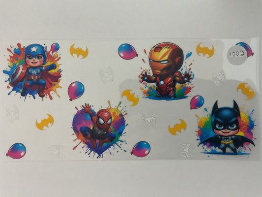 #1002 - Mini Superheroes - UV DTF