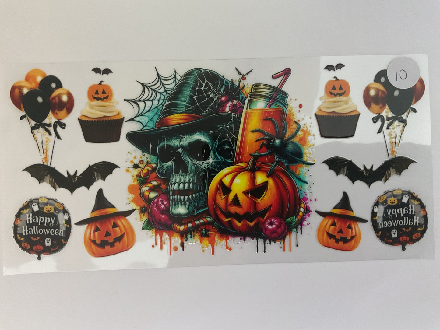 #10H - Skulls & Pumpkins - UV DTF