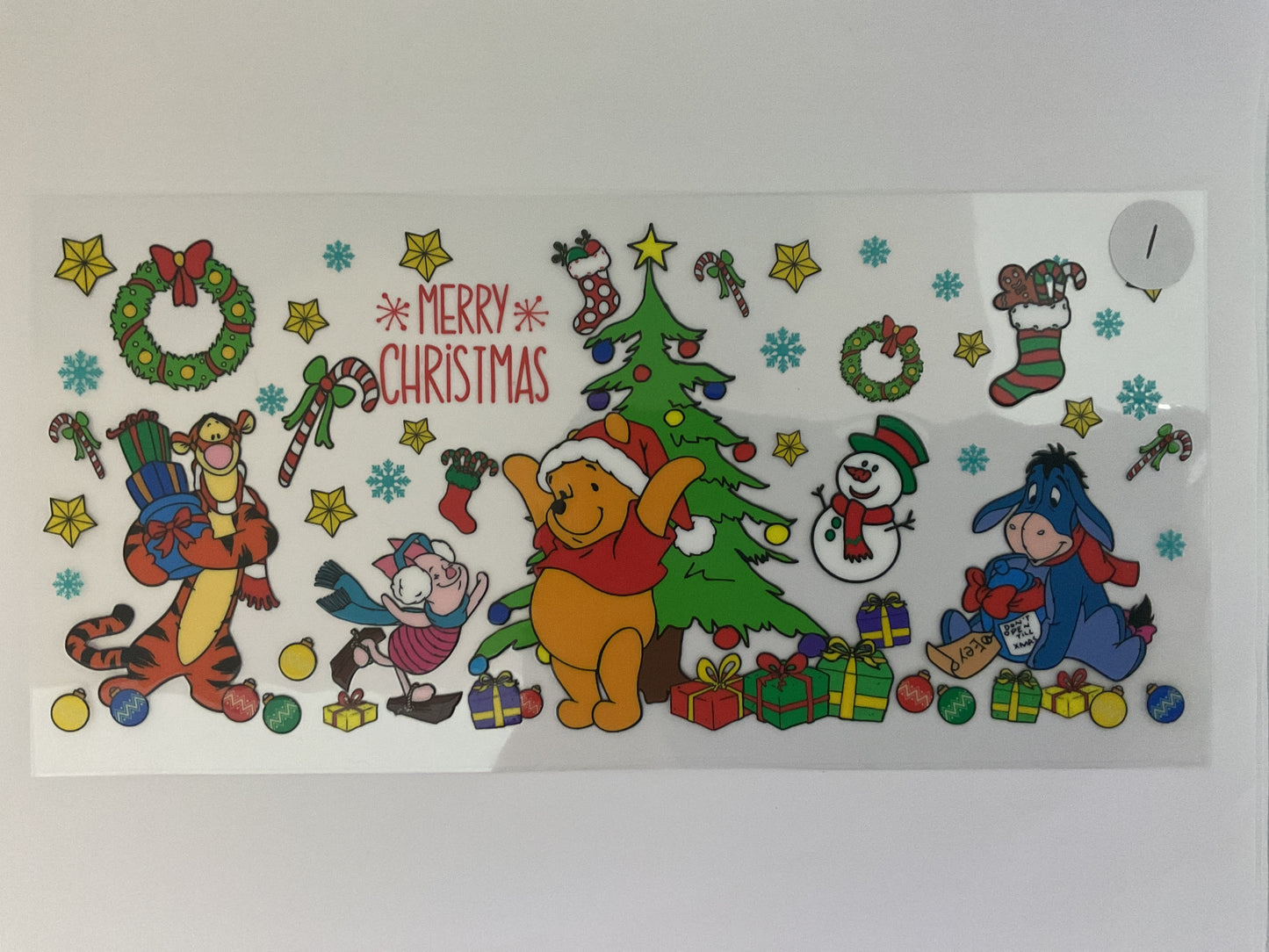 #1H - Bear Tiger Donkey Pig Christmas - UV DTF