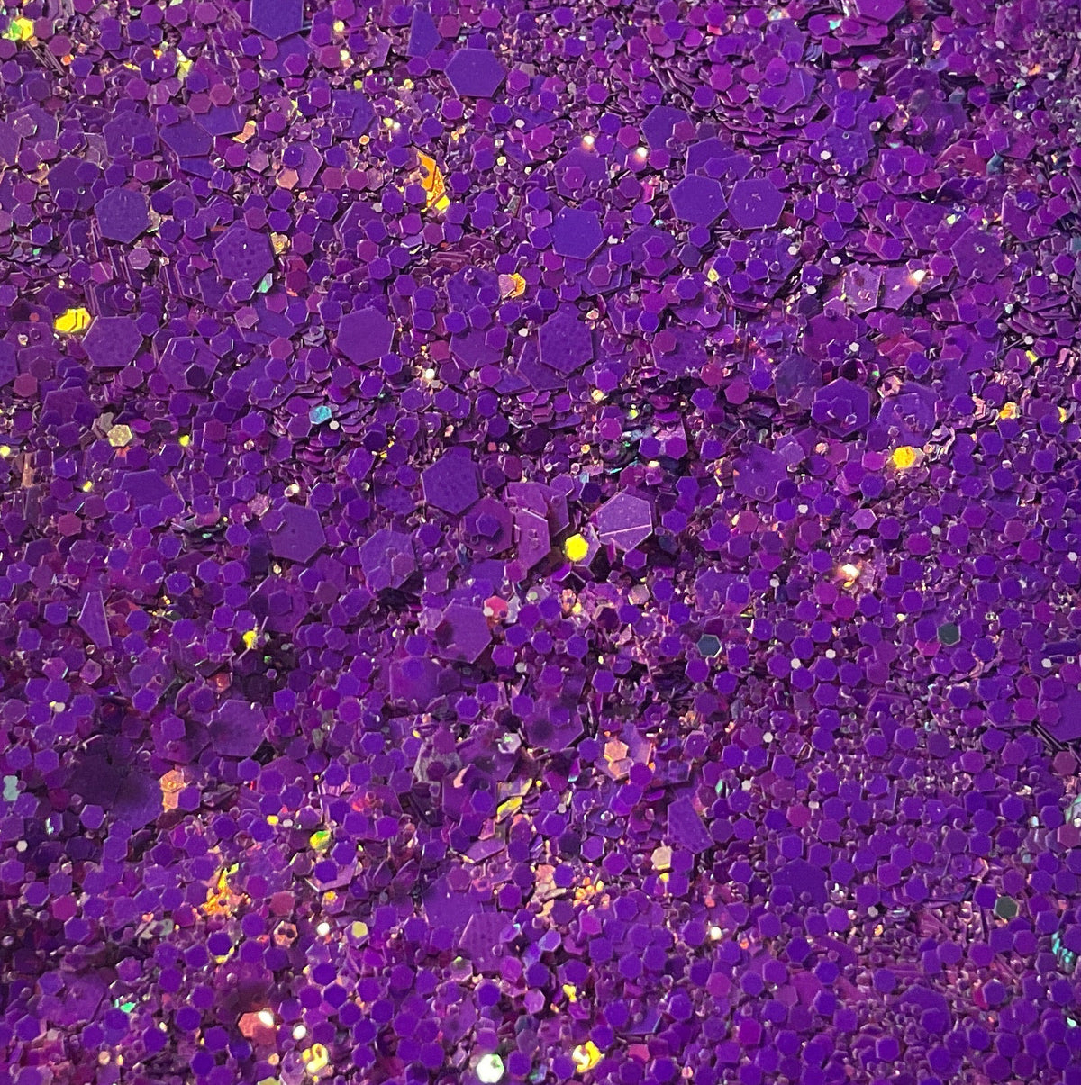 GLITTER Chunky Fine Mix - Purple Gloss Holographic  - Resealable 50g Bag