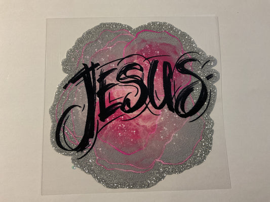 Jesus Glitter - UV DTF