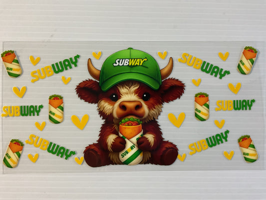 Subway Cow - UV DTF