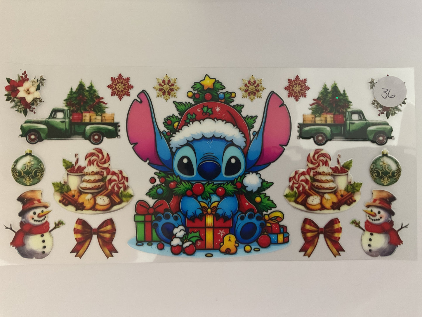 #36H - Blue Guy Christmas - UV DTF