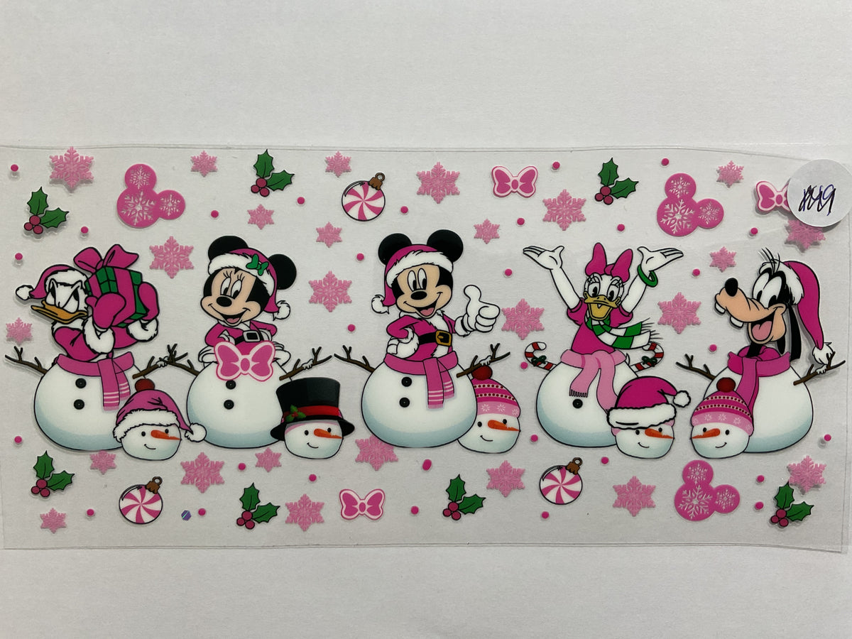 137C - Pink Mouse Family - Tumbler Wrap
