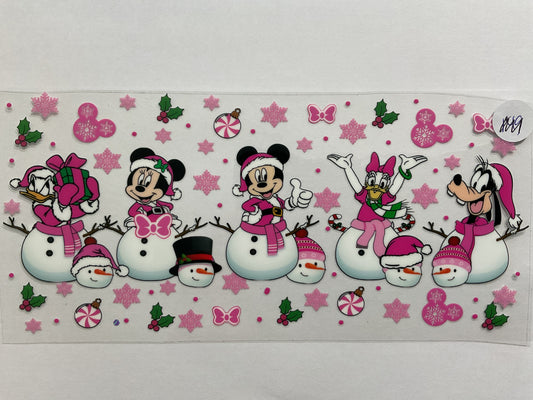 137C - Pink Mouse Family - Tumbler Wrap