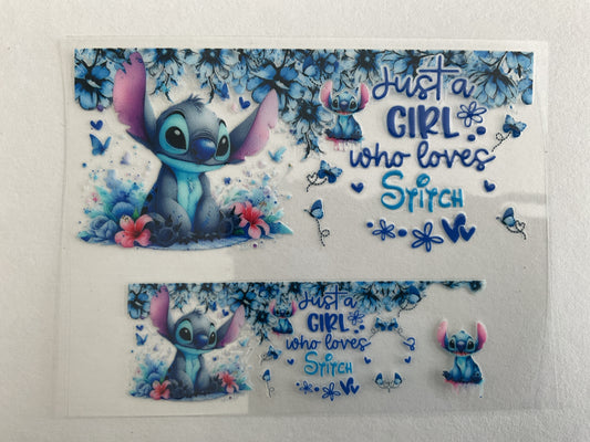 Just a Girl Who Loves Blue Guy - Tumbler Keychain Wrap