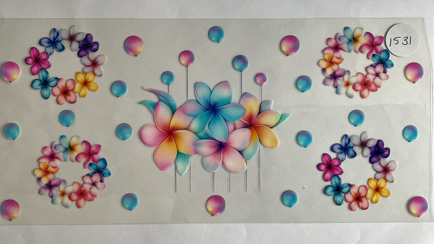 #1531 - Hawaiian Plumeria - UV DTF