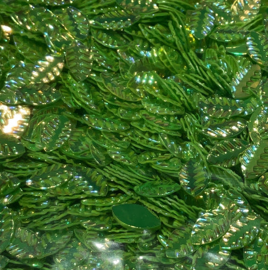 Green Leaves PVC - Glitter Shapes