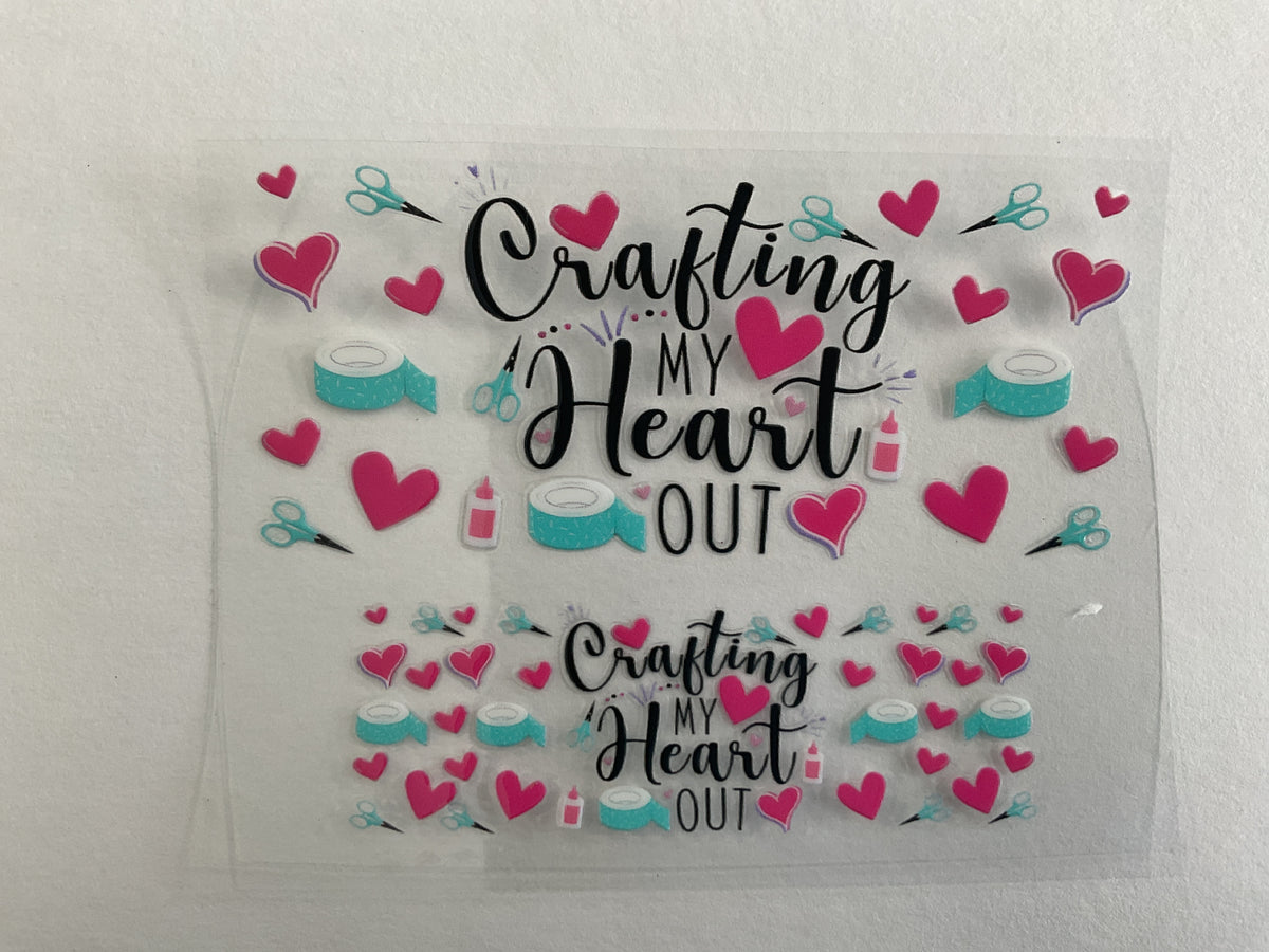 Crafting My Heart Out - Tumbler Keychain Wrap