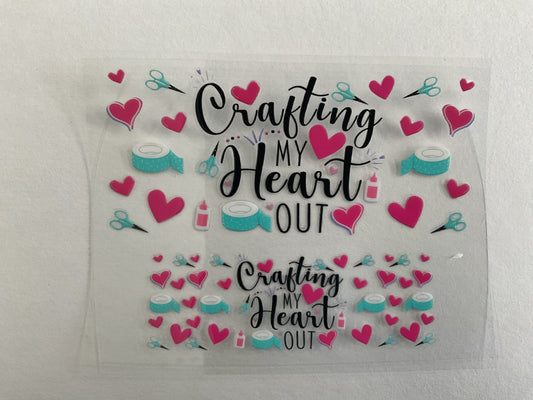 Crafting My Heart Out - Tumbler Keychain Wrap