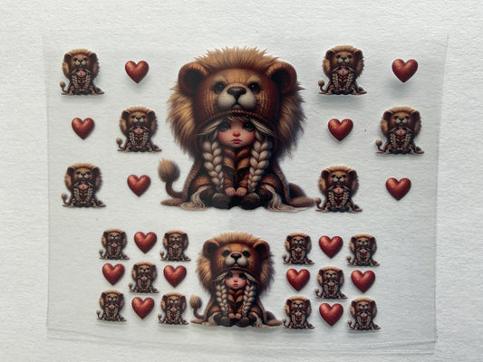 Lion Girl - UV DTF