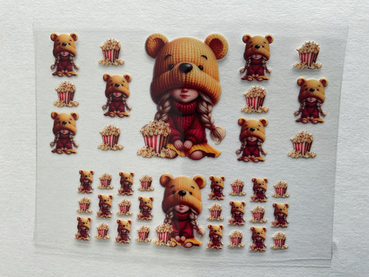 Honey Bear Girl - UV DTF