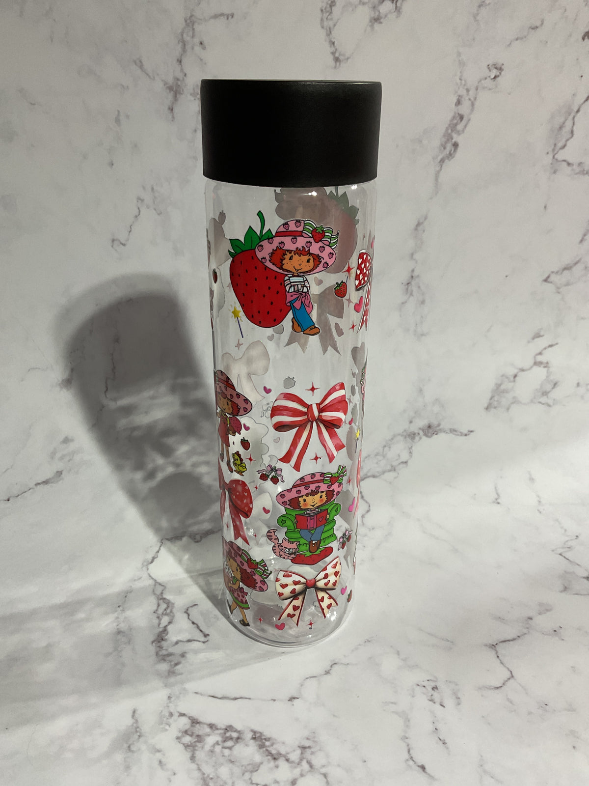 16oz Strawberry Girl - Clear Premade Bottle
