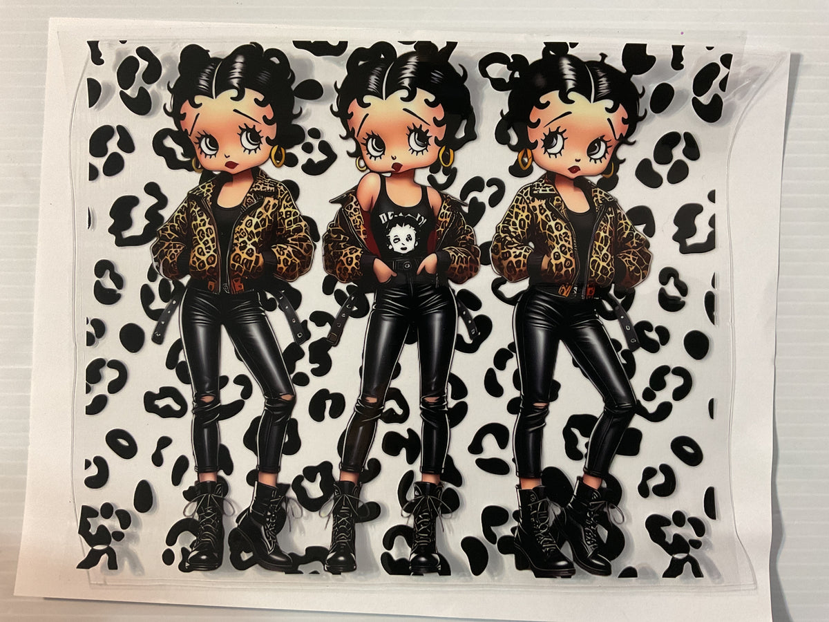Betty Leather Leopard - 20oz UV DTF