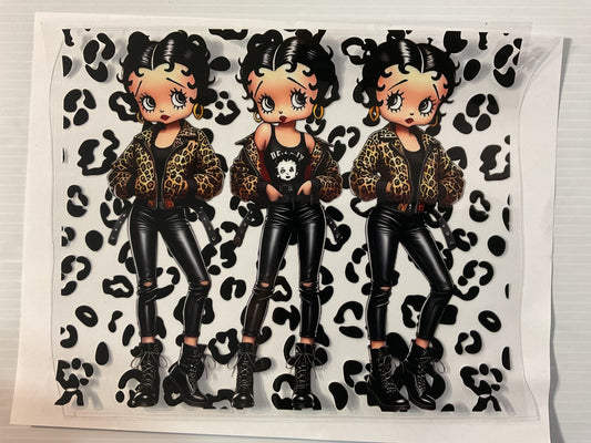 Betty Leather Leopard - 20oz UV DTF