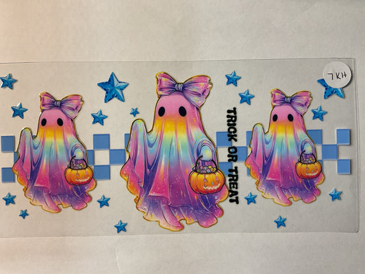 7KH - Rainbow Gradient Ghost - UV DTF