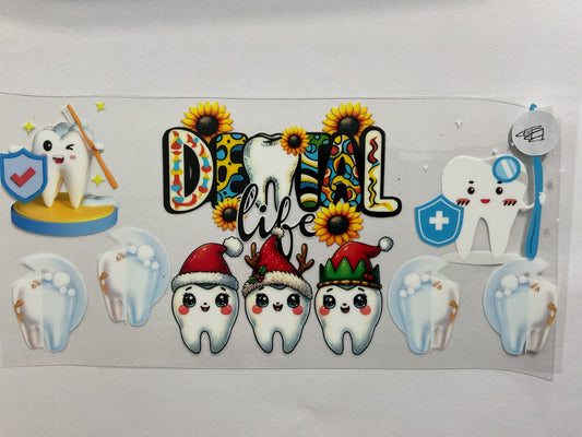 35C - Christmas Dental Life - Tumbler Wrap