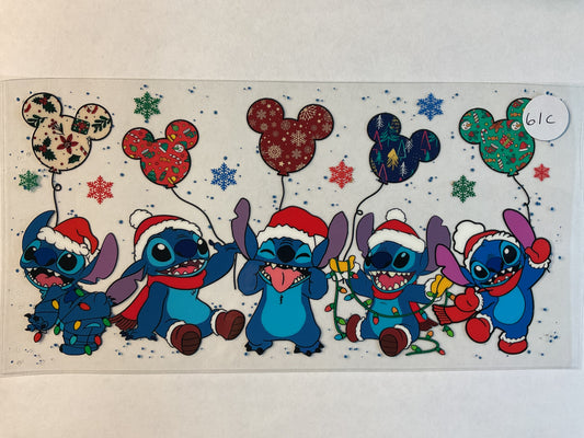 61C - Blue Guy Christmas - UV DTF