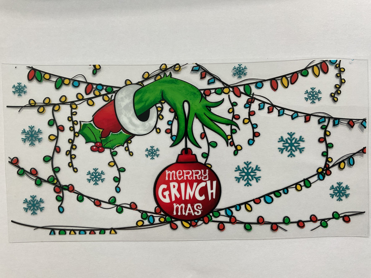 104C - Merry Christmas Green Guy - Tumbler Wrap