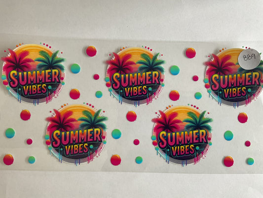 #889 - Summer Vibes - UV DTF