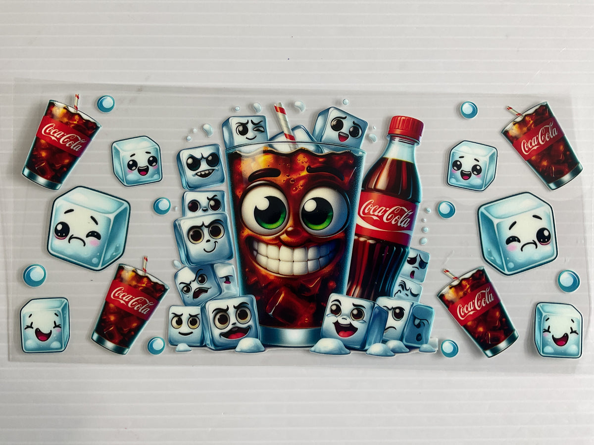 Funny Cola Ice Face - UV DTF