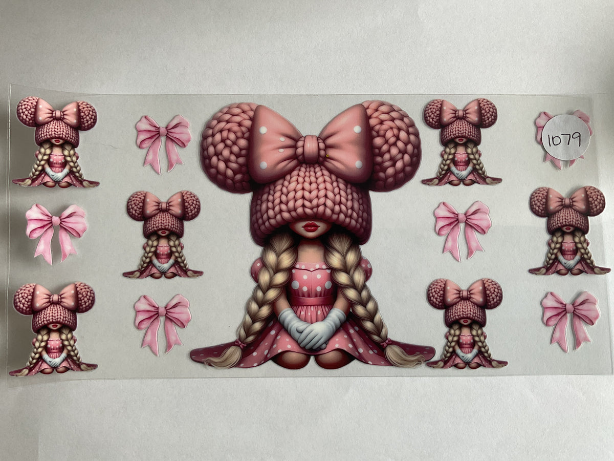 #1079 - Pink Mouse Ears - UV DTF