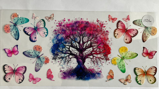#1506 - Tree of Life & Butterflies - UV DTF