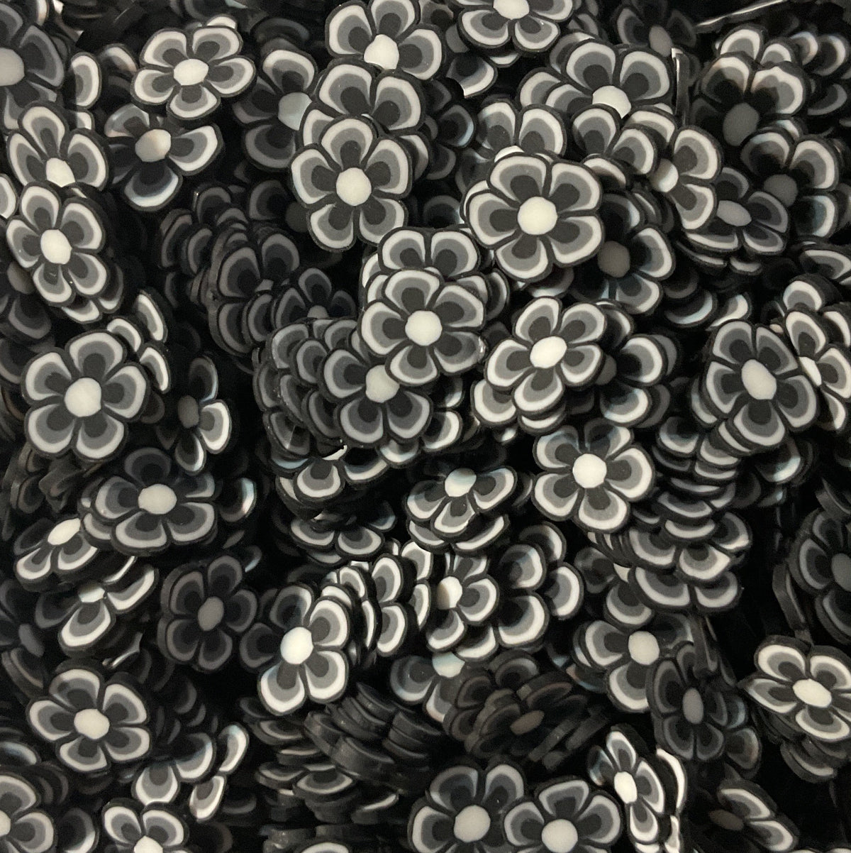 Flower Black White - Clay Shapes