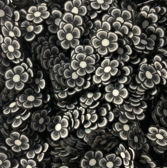 Flower Black White - Clay Shapes