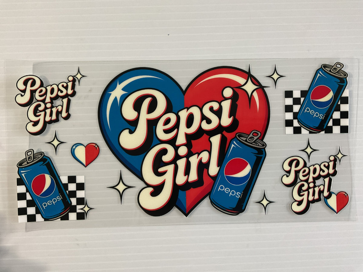 Pepsi Girl Heart - UV DTF