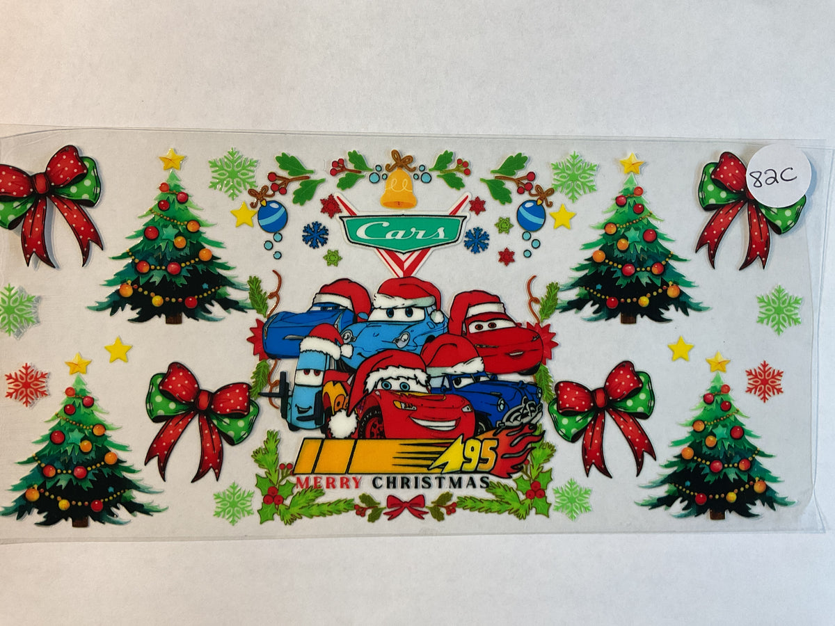 82C - Cars Christmas - Tumbler Wrap