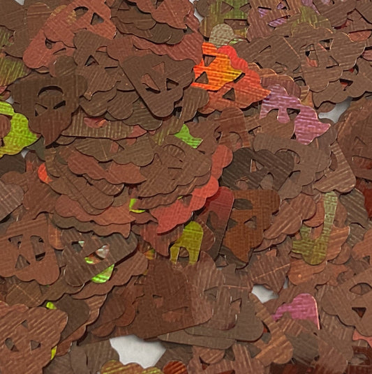 Poop Emoji - Glitter Shapes