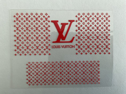 LV Red - Tumbler Keychain Wrap