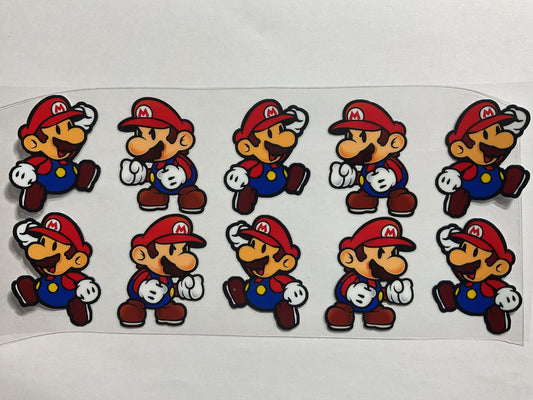 Game Mario x 10 - UV DTF Tumbler Wrap
