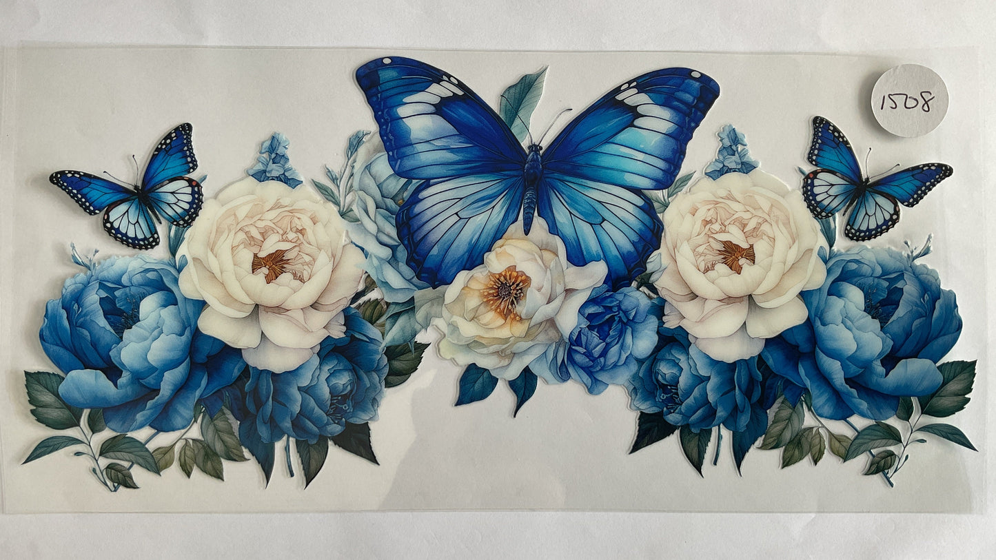 #1508 - Flowers & Butterflies - UV DTF