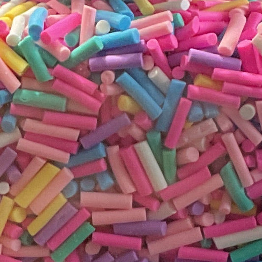 Pastel Sprinkle Mix - Clay Shapes