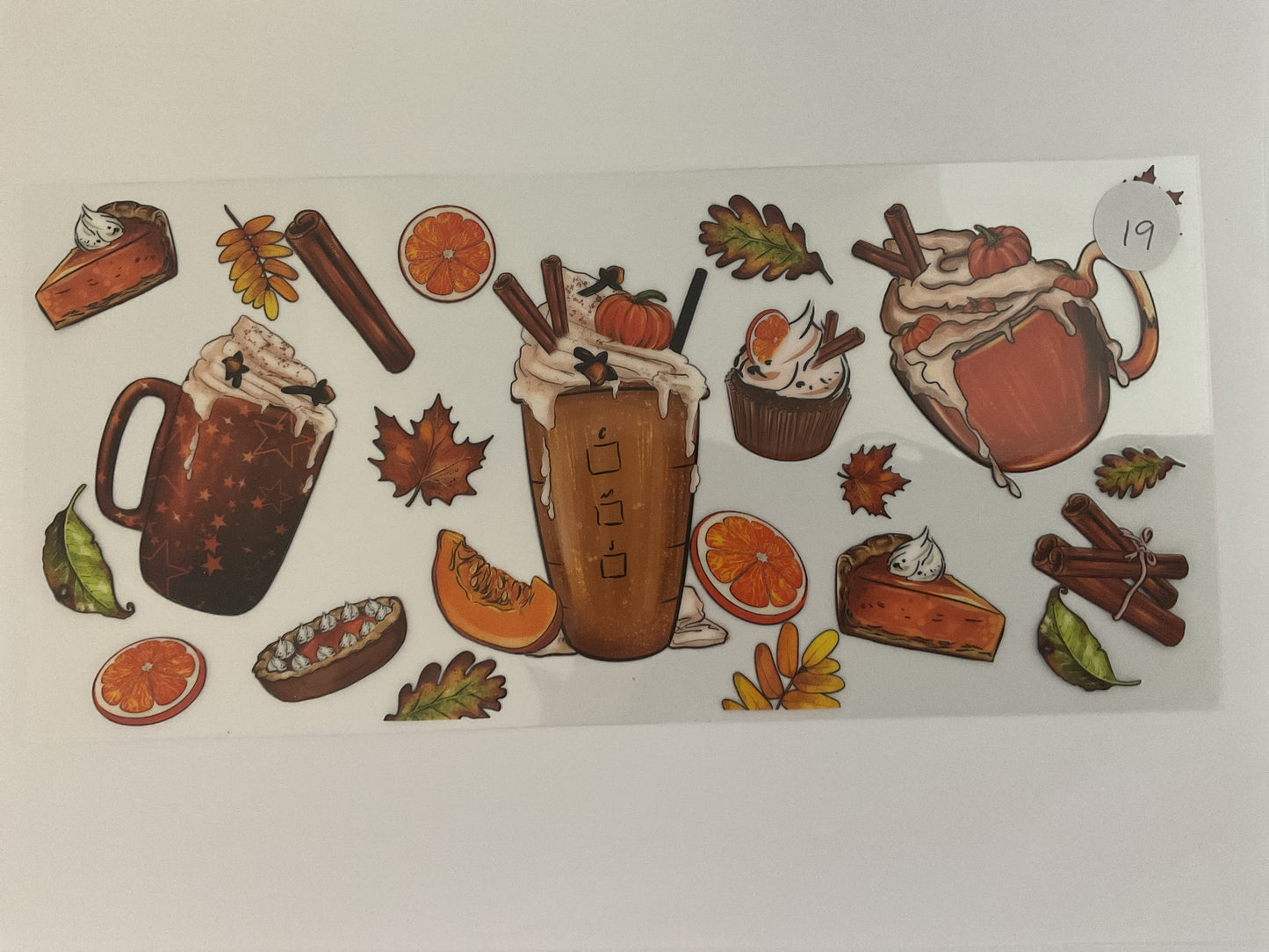 #19H - Pumpkin Spice Latte - UV DTF