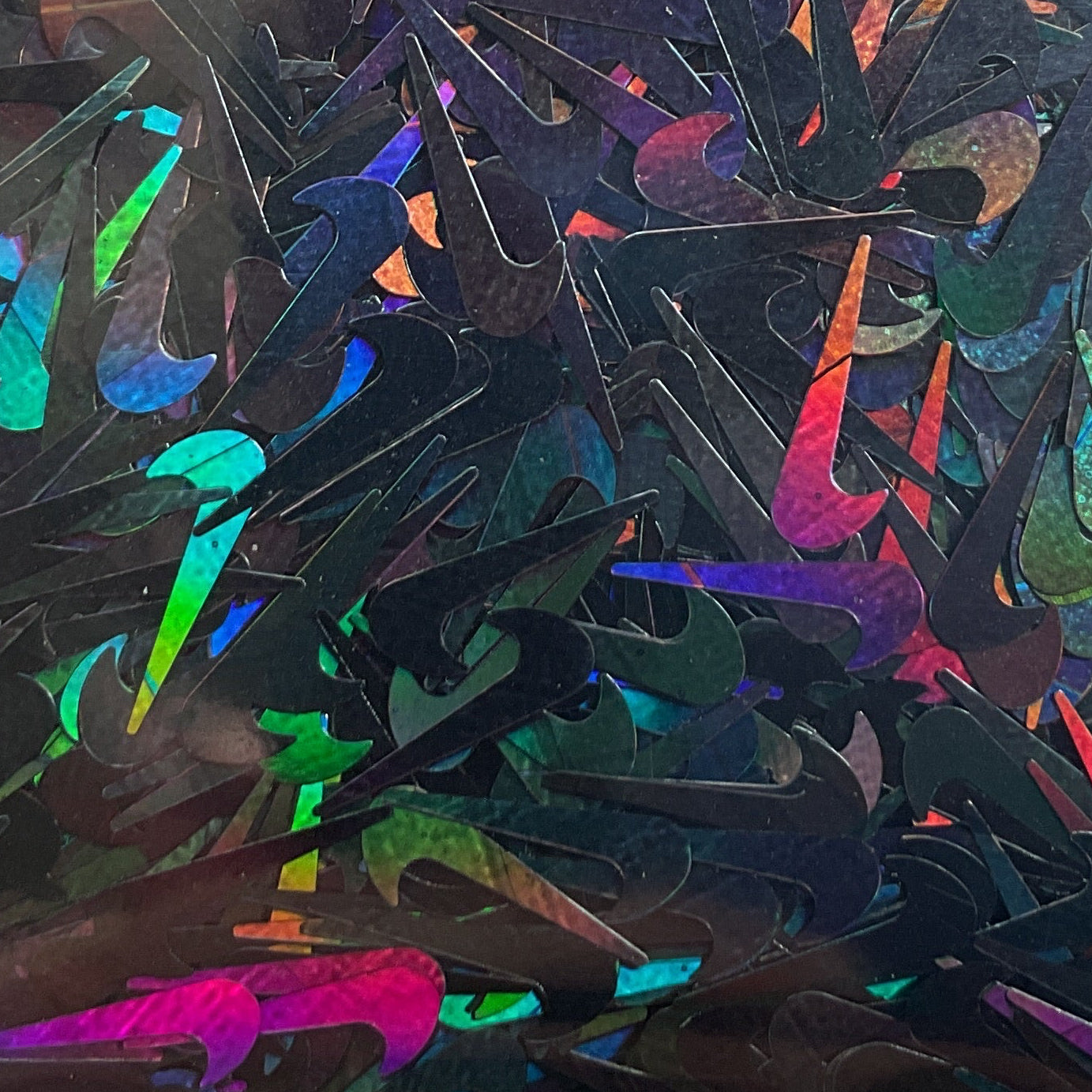 Black Holographic Brand NK - Glitter Shapes