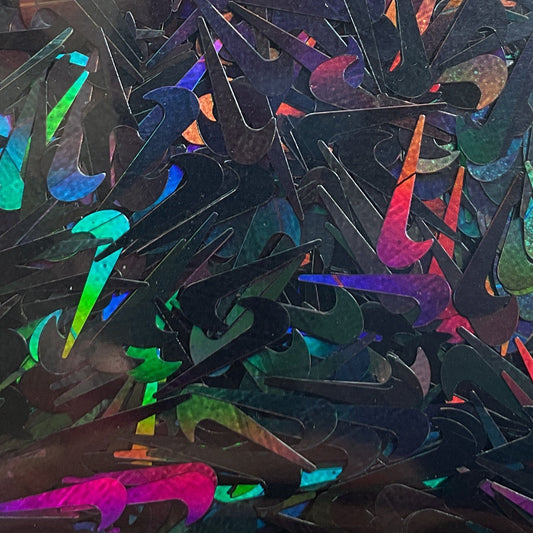 Black Holographic Brand NK - Glitter Shapes