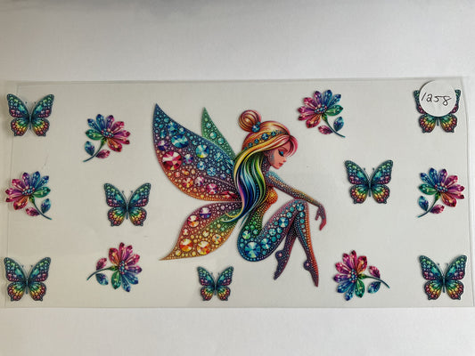 #1258 - FAIRY UV DTF Tumbler Wrap