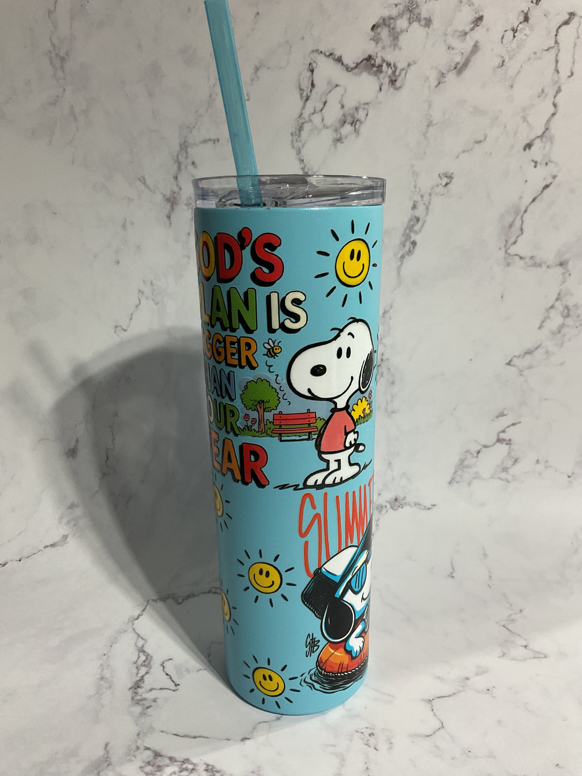 God’s Plan is Bigger Than Your Fear - 20oz Stainless Steel Tumbler