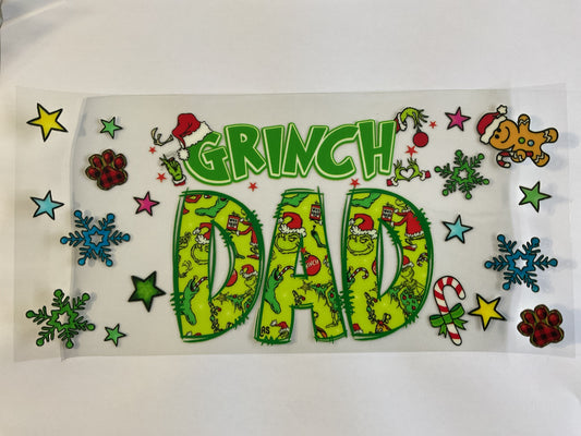 Christmas Grinch Dad - UV DTF