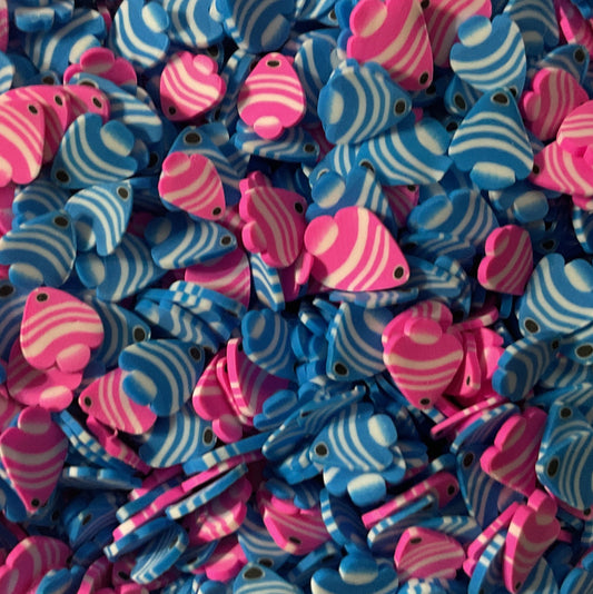Fish Pink & Blue- Clay Shapes