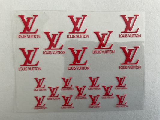 LV Red - Tumbler Keychain Wrap